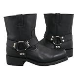 Xelement Women's Zipper Harness Motorcycle Boots - 7.5