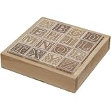 Maple Landmark Natural ABC Blocks with Unfinished... by Maple Landmark