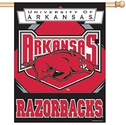 Arkansas Razorbacks 27"x37" Banner - College Athletics Sports Merchandise