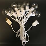 20 ft. White 10-Socket Cord for Paper Lanterns (24 inch spacing)