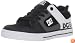 DC Pure Skate Sneaker (Toddler/Little Kid/Big Kid),Black/Dark Grey/White,11.5 M US Little Kid