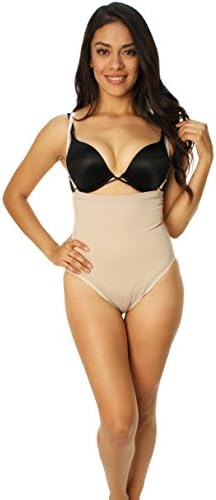 Koketa Women's Body Hilo Body Siluet Latex Sculpting Shapewear-Large Beige