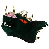Velvet Dragon Head Hat – Dark Green W40S25B