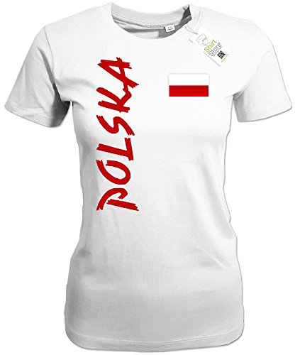 POLSKA FAHNE – POLEN – Weiss – WOMEN T-SHIRT by Jayess Gr. M