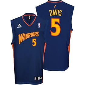 Baron Davis Blue Adidas NBA Replica Golden State Warriors Youth Jersey