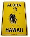 Aloha Hawaii Hula Girl Aluminum Street Sign