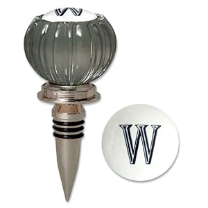 Door Knob Monogram Wine Stopper W by