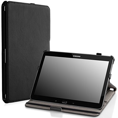 MoKo Samsung Galaxy Tab 4 10.1 / Tab 4 Nook 10.1 2014 Case - Slim-Fit Multi-angle Folio Stand Cover Case, BLACK (With Smart Cover Auto Wake / Sleep. WILL NOT Fit Samsung Galaxy Tab 3 10.1)