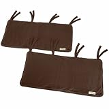 CribWrap Side Rail Covers 2-Pack CHOCOLATE