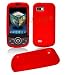 Samsung Behold2 T939 Solid Red Silicon Skin Case