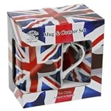 British Union Jack Mug and Coaster Set  from LEONARDA