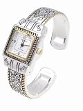 Geneva Platinum Women's Engraved Bangle Watch