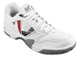 UK Gear GT-02 Mens Indoor Multi- Sport Shoe- White-Grey-Black - UK size: 11.5, US size: 12 , EU size: 46.7