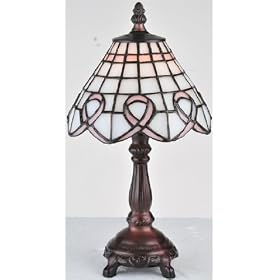 Meyda 107016 Breast Cancer Awareness Mini Lamp by Meyda