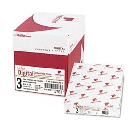 Fast Pack Digital Carbonless Paper, 8-1/2 x 11, White/Canary/Pink, 2500/Carton