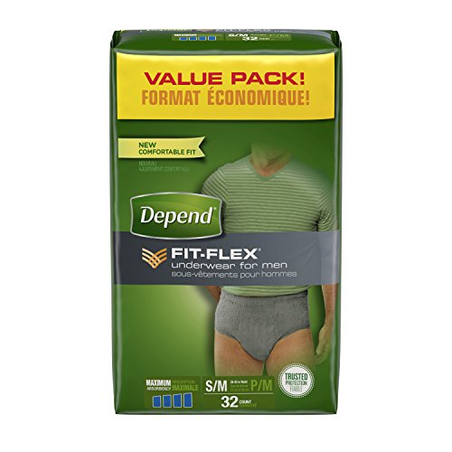 Depend Protective Briefs Underwear FITFLEX Incontinence Underwear for