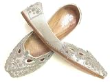 Beachcombers! Ethnic Embellished Silk Beaded & Sequin Indian Khussa Belly Dance Shoes
