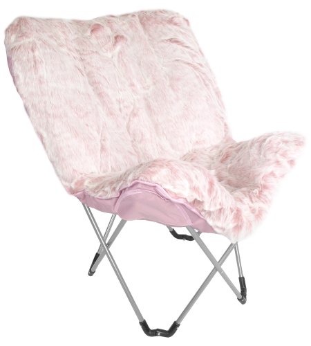 Butterfly Chair In Tipped Fur