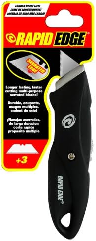 Rapid Tools RT00034 Retractable Utility Knife with Soft Grip
