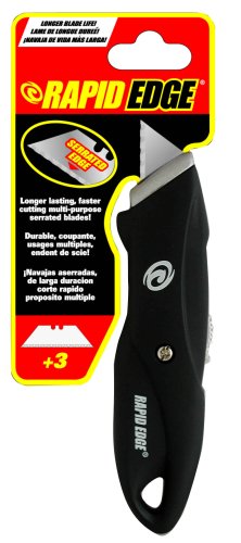 Rapid Tools RT00034 Retractable Utility Knife with Soft Grip