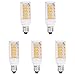 HERO-LED E11-51S-WW Mini Candelabra E11 Base T4 JD 120V LED Halogen Replacement Bulb, 3.5W, 35W Equivalent, Warm White 3000K, 5-Pack(Not Dimmable)