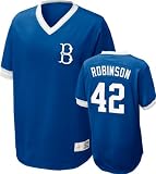 Brooklyn Dodgers Jackie Robinson #42 Nike Royal Cooperstown V-Neck Player Jersey