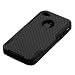 APPLE iPHONE 4 4S DUAL LAYER HARD RUBBER+SILICONE HYBRID CASE BLACK/BLACK
