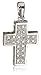 9ct White Gold Pave Diamond Cross Pendant
