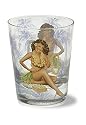PLUMERIA PIN UP GIRL - HANDBLOWN SHORT SHOT GLASSES