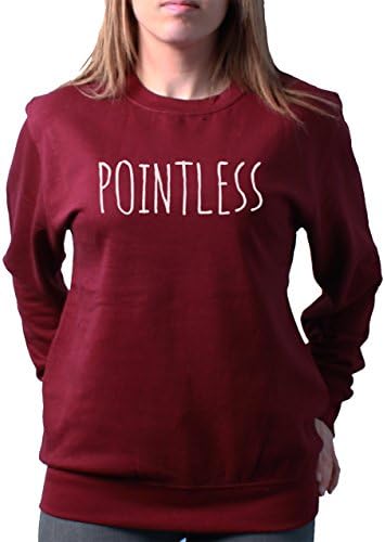 Pointless Zoella Fashion Funny Slogan Ladies Unisex Loose Fit Sweatshirt
