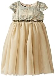 Girls Sequined Beaded Ballerina Chiffon/Nylon/Polyester General Print  Dress