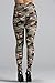 Staand Apparel Army Camouflage Active Cotton Spandex Pants Knee-Cut Leggings