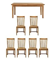 Malabar Extending Dining Table & 6 Chairs Set