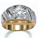 Men's DiamonUltra&trade; Cubic Zirconia Tutone Ring
