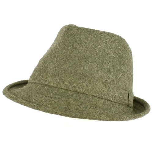 Men's Winter Classic Wool Solid Fedora Trilby Gangster Mob Cap Hat Gray S/M
