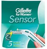 Gillette for Women Sensor 5 Cartridges with Vitamin E and aloe Gillette for Women Sensor 5 Cartridges with Vitamin E and aloe