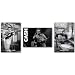 Lot of 3 Johnny Cash Posters (Main in Black, Walk the Line, Middle Finger) Music Posters Prints - 24x36