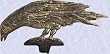 Decoration the raven iron Statue Home garden sculpture