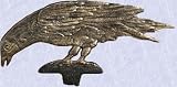 Decoration the raven iron Statue Home garden sculpture