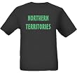 NORTHERN TERRITORIES - GREEN LETTERING - State-series - Black T-shirt