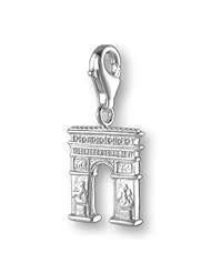 MELINA Charms clip on pendant Champs Elysees Paris sterling silver 925