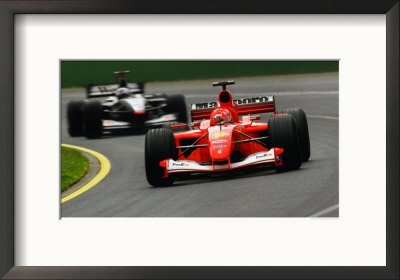 Australian Formula 1 Car Racing Framed Photographic Poster Print by Peter Walton, 21x14