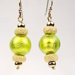 Murano Glass Earrings Jewelry - Helen Green