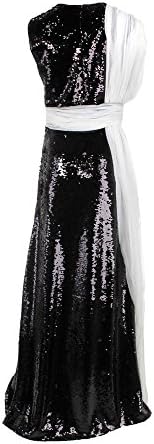 Giambattista Valli Womens Sequined Silk Trim Evening Dress B/W 42
