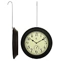 Metal Outdoor Wall Clock - Green