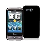 HTC FREESTYLE F5151 - SOLID BLACK TPU SKIN CASE