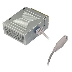 APM - Prise Peritel Gigogne + Jack Femelle 3,5 Mm-Adapt-Silver / Gold