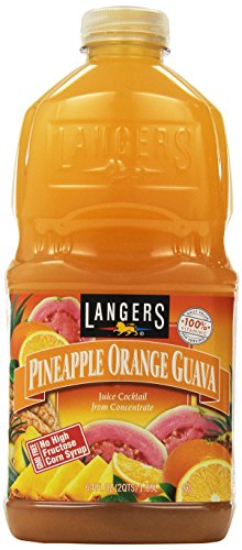 Langers Juice Cocktail, Pineapple Orange Guava, 64 Ounce (Pack of 8)