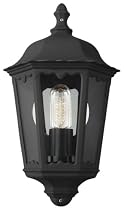 Massive 15027/30/10 Zagreb Half Wall Lantern Black