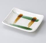 二色カゴメのり皿　5個組 【美濃焼　和皿】